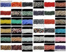 Natural Gemstones 2mm 3mm Faceted Round Spacer Beads 15.5'' Jewelry Design