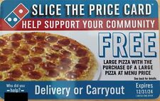 BOGO! Domino's Pizza Slice the Price Card