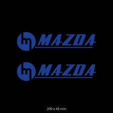 Custom Retro mazda Automotive Car Jdm Vinyl Decals - 1 Pair