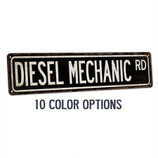 Diesel Mechanic Street Sign Automotive Auto Shop Garage Decor Truck 104180021021