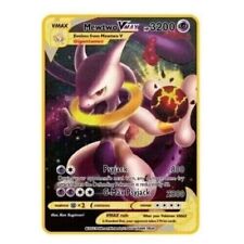 NEW Pokémon Cards Mewtwo VMAX TCG Metal Pokémon Card 3200 HP Fast Shipping