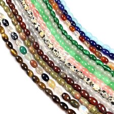 6x9mm Natural Gemstone Oval Shape Agates Loose Beads for Jewelry Making DIY 15.5