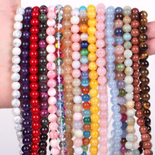 4mm 6mm 8mm 10mm 12mm Natural Gemstone Round Spacer Loose Beads Jewelry Making