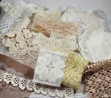 New Item Semi Vintage and Vintage Lace Lot, Lace Fabric Lot, Lace Destash Lots