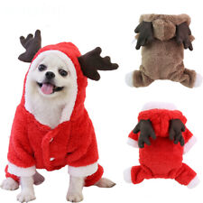 Xmas Pet Dog Jumpsuit Thicken Winter Warm Puppy Clothes for Chihuahua Plush Coat - Toronto - Canada