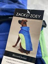 Zack and Zoey Blizzard Jacket, Blue/Green Dog Jacket w/ Detachable Hood, XXS Pet - Toronto - Canada
