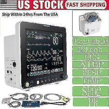 FDA Approved 6-in-1 Health Monitor ECG NIBP SpO2 Temp Portable - US
