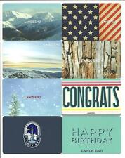 Lot of (8) Different Lands' End Gift Cards No $ Value Collectible