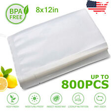 100-800 Quart 8x12" Embossed Vacuum Sealer Bag Food Saver Storage Package 4Mil"
