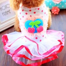 Small Dog Dress Pet Cherry TUTU Dress Summer Chihuahua Poodle Maltese Dogs Dress - Toronto - Canada