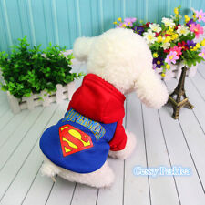 SN-A2-2 Superman Hoodie warm winter Jumper Pet cat dog Clothing XS - 2XL - Toronto - Canada