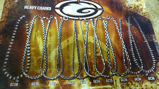 JOB LOT 9 GRATIS PEWTER GOTHIC BIKER SURF HEAVY CHAINS BNIB
