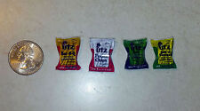 Lot of Dollhouse Miniature Food 4 bags Snacks Chips 1:12 Inch Scale UZ D199