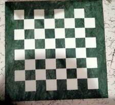 12'' Marble Chess Table Top Pietra Dura Inlay Children Game Kids l9 X-mas
