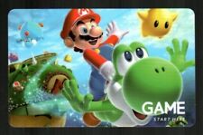 GAME ( UK ) Mario and Yoshi 2009 Gift Card ( $0 )