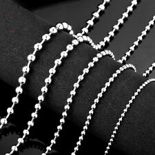 Wholesale 1.5/2/2.4/3.2mm Ball Chain Necklace Stainless steel Jewelry in bulk