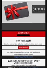 Montgomery Ward Gift card