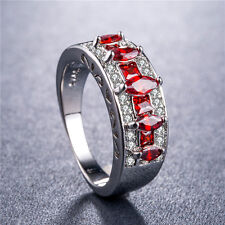 925 Silver Filled Jewelry Marquise Cut CZ Gorgeous Women Wedding Ring Sz 6-10