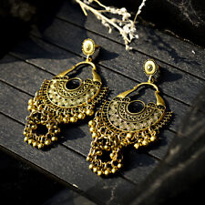 Indian Jhumka Gypsy Jewelry Gold Boho Vintage Ethnic Women Drop Bohemia Earrings