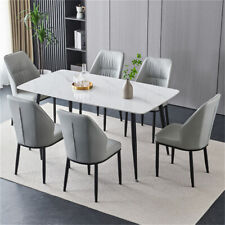 120CM/80CM Dining Table Sintered Stone Top Dinette Hotel Table Kitchen Funiture - Edison - US