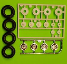 1964 Plymouth Belvedere 1/25 Chrome Hub Caps Rim Wheel Goodyear Tires Hi Detail