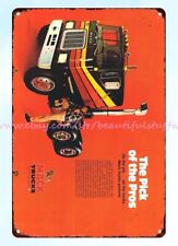 coffee shops metal wall decor 1978 trucking automotive truck metal tin sign