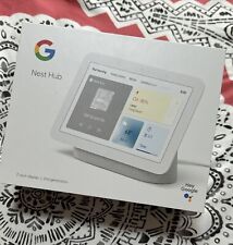 Google Nest Hub with Built-In Google Assistant, Chalk (GA00516-US) - Brookfield - US