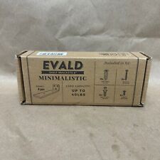 EVALD Floating Shelf Brackets 6 Minimalistic 4 Piece Black - Toronto - Canada"