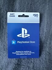 Playstation 50$ gift card