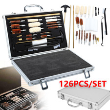 Gun Cleaning Tools Set Pistol Rifle Shotgun Firearm Cleaner Kit Universal 126PCS