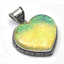 Triplet Opal Ethnic Handmade Heart Design Pendant Jewelry NP 050