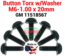 (5) M6-1.00 x 20mm Button Screw , Torx .GM 11518567 - Mount Vernon - US