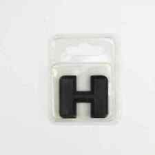 Pilot Automotive Matte Blk Letter H Peel Stick Decorative Car Emblem - IP-558H
