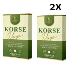 Korse Herb VIP Capsules Weight Manage Natural Extracts Block Burn Detox Fiber 2X - Toronto - Canada