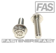 (10) M10 x 1.50 x 35 Stainless Steel DIN6921 A2 Hex Flange Bolts M10x35mm Flange - Bonaire - US