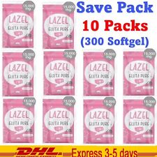 10x Lazel Gluta Pure 15000mg Dietary Supplements Radiance Aura Skin 30 Softgel - Toronto - Canada