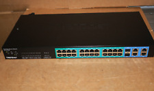 TRENDnet TPE-224WS ,28-port 10/100Mbps Web Smart PoE Switch, Pre-Owned . - Pomona - US