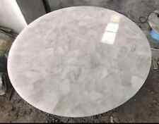 42 White Quartz Table Top Natural stones Handmade Work Decor"