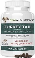 Real Mushrooms Turkey Tail Organic Mushroom Capsules 45 Servings - Toronto - Canada