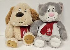 Pet Smart Plush Toys Lucky" Cat & "Chance" Dog 2010 Squeaker NEW! - Johnson City - US"