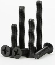 50/100pcs Black Metric Thread Flat Countersunk Head Screw Bolt M1-M4 - CN