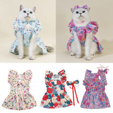 Dog Skirt Pet Dress Cotton Small Dog Princess Dress Floral Puppy Cat Clothes US - Toronto - Canada