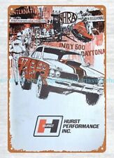 cute home decor 1970 automotive Indy 500 Daytona race car metal tin sign