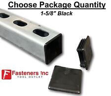 PVC Style Plastic BLACK End Caps Unistrut Channel 1-5/8'' X 1-5/8'' #EC-2B - Redding - US