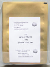 125 RETORT 4oz Food Saver Canning Pouch Use in Commercial Chamber Vacuum Sealer