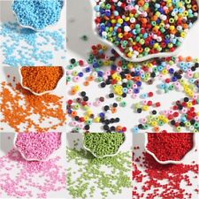 Wholesale 2-4mm Solid Color Czech Glass Loose Seed Spacer Beads Jewelry Making