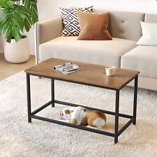 SAYGOER Small Rectangular Coffee Table Simple Modern Open Design Minimalist C... - Denver - US