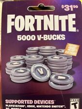 5000 V-Buck Fortnite Gift Cards