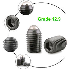 Ball Point Grub Screws Spring Plungers 12.9 Grade Steel Allen Key Bolts M3 - M16 - CN