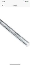 2 - All Thread Rods 10x 1.5 X 36 Zinc Plated Steel Fully Threaded Rod 3' Long - Rockford - US"